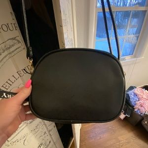 NWT Maury Black Leather Crossbody Bag